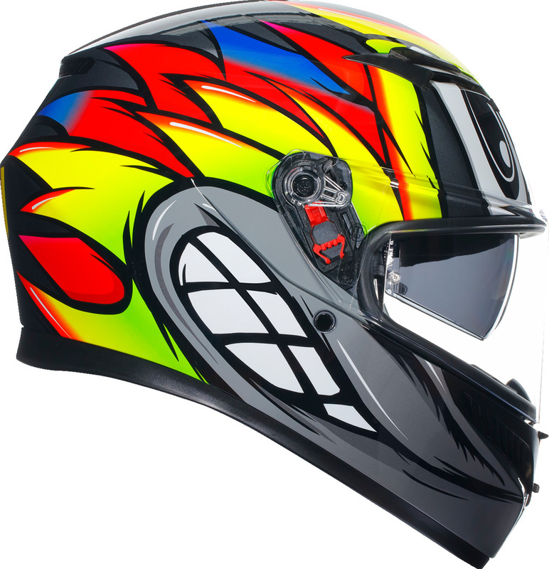 AGV K3 Birdy 2.0 Gray Yellow Red Helmet size Medium | eBay