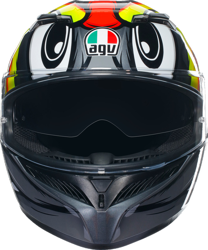 AGV K3 Birdy 2.0 Gray Yellow Red Helmet size Medium | eBay