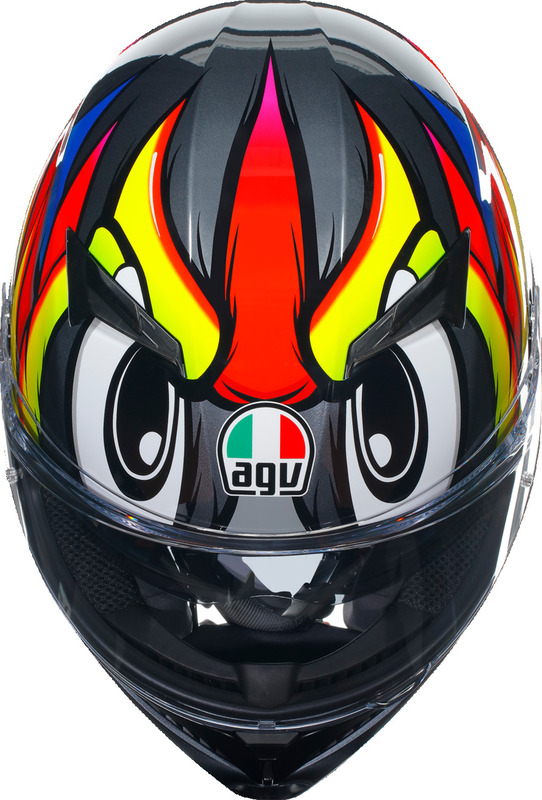 AGV K3 Birdy 2.0 Gray Yellow Red Helmet size Medium | eBay