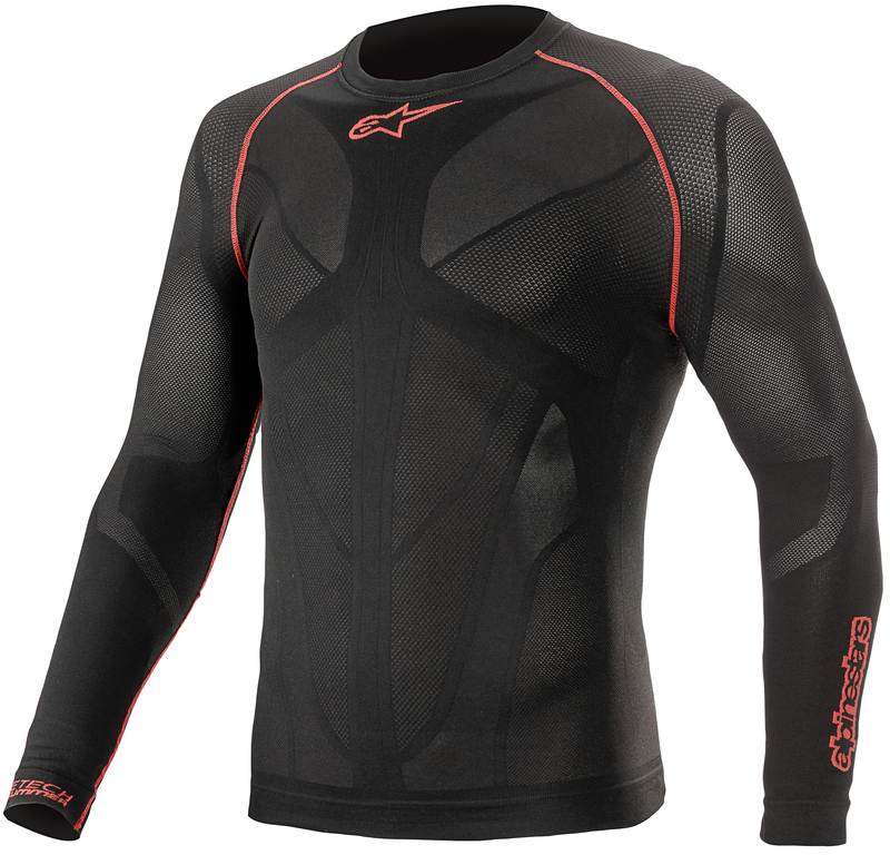 Alpinestars Ride Tech V2 Black Red Long-Sleeve Top