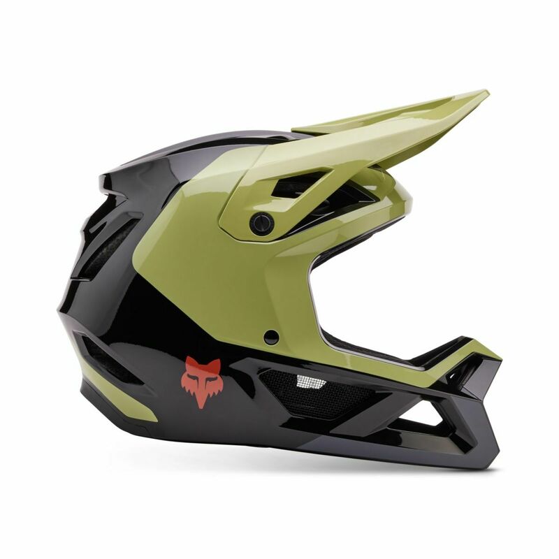 Fox Racing Youth Rampage Barge Pale Green Helmet - Picture 8 of 13