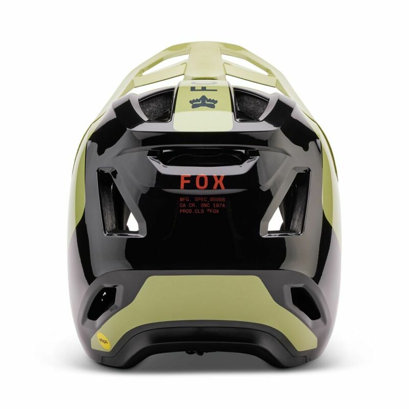 Fox Racing Youth Rampage Barge Pale Green Helmet - Picture 12 of 13
