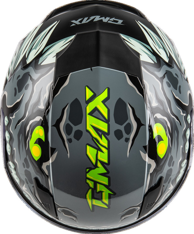 Gmax Youth GM-49Y Drax Snow Grey Helmet - Picture 8 of 13