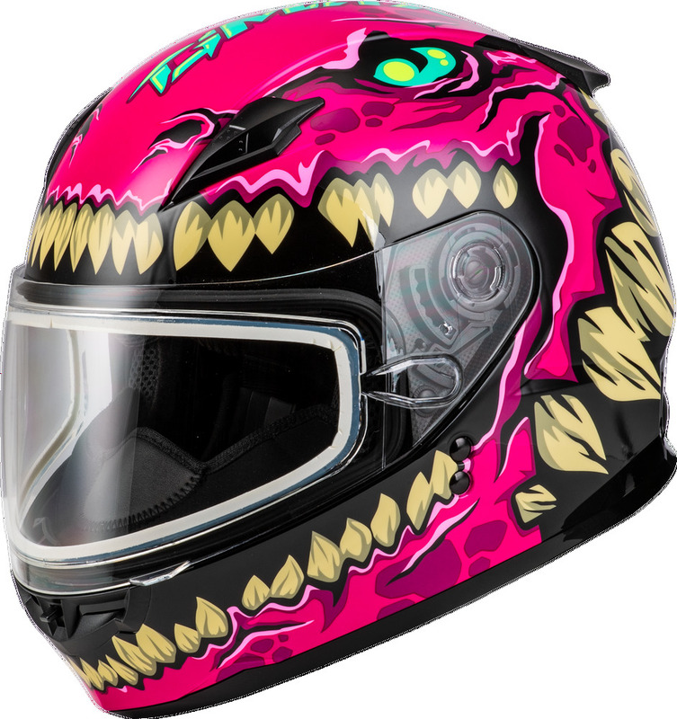Gmax Youth GM-49Y Drax Snow Pink Helmet - Picture 10 of 13