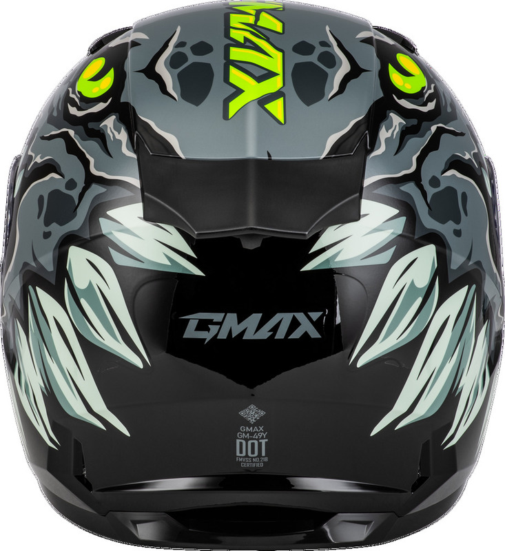 Gmax Youth GM-49Y Drax Snow Grey Helmet - Picture 7 of 13
