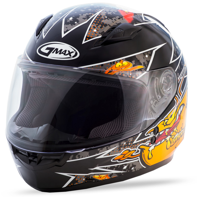 Gmax FF49 Full Face Motorcycle Helmet Flat Black Free Size Exchanges
