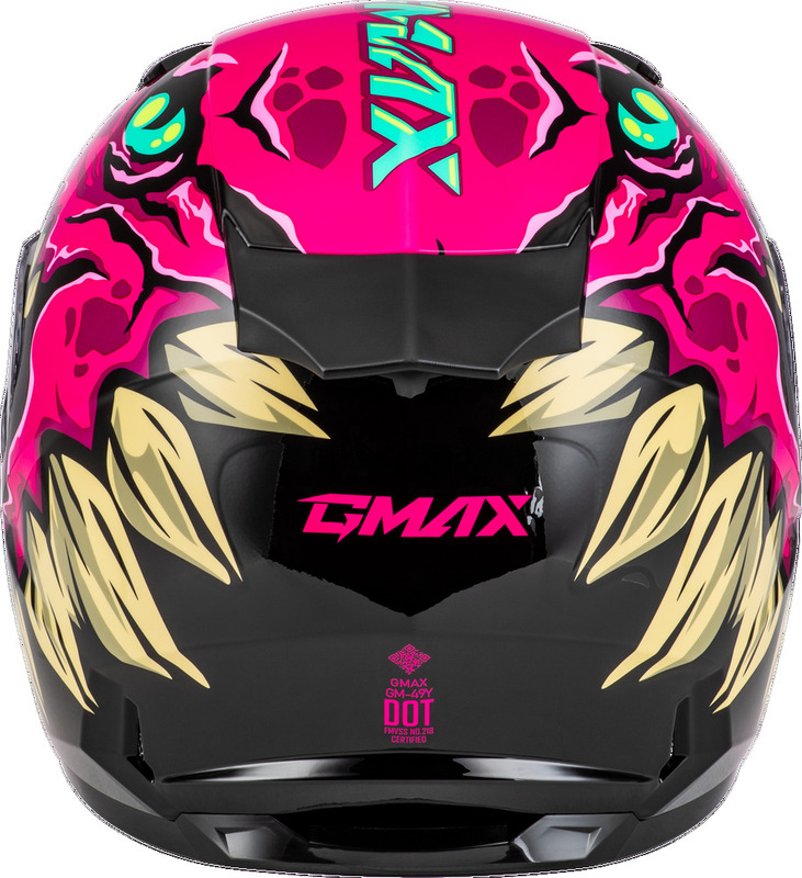 Gmax Youth GM-49Y Drax Snow Pink Helmet - Picture 11 of 13