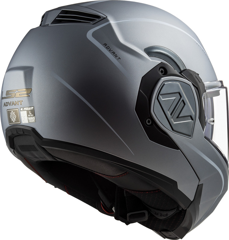 LS2 Advant Special Matte Silver Helmet - Picture 29 of 36