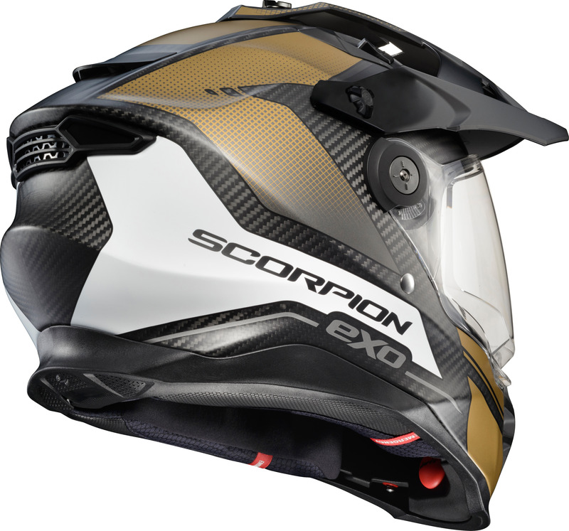 Scorpion EXO XT9000 Trailhead Matte Gold Carbon Helmet - Picture 24 of 26