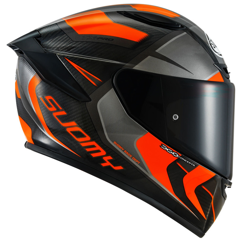 Suomy TX-Pro Advance Helmet - Carbon/Orange Large KTTX0004-LG for