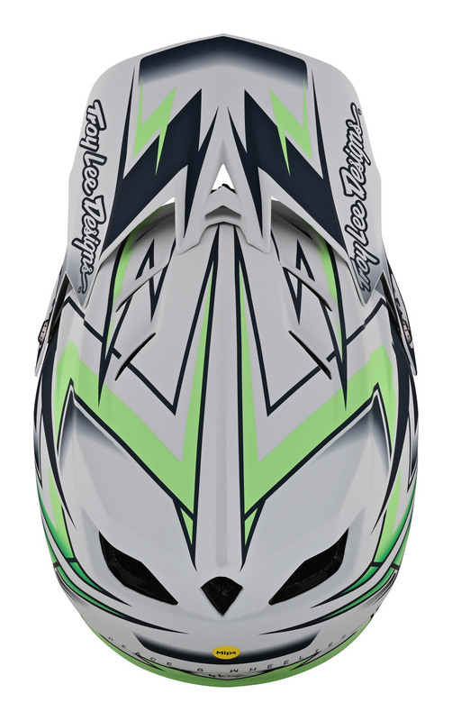 Troy Lee Designs D4 Composite Volt White Helmet