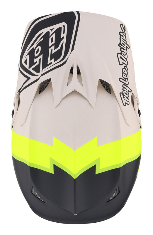 Troy Lee Designs D3 Fiberlite Volt Flo Yellow Helmet